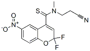 N-(2-Cyanoethyl)-2,2-bisfluoromethyl-6-nitro-2H-1-benzopyran-4-carboth ioamide CAS#: 152661-13-7