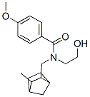 N-(2-Hydroxyethyl)-p-methoxy-N-[(3-methyl-2-norbornyl)methyl]benzamide CAS#: 36398-86-4