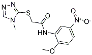 N-(2-METHOXY-5-NITROPHENYL)-2-[(4-METHYL-4H-1,2,4-TRIAZOL-3-YL)SULFANYL]ACETAMIDE CAS#: 379710-27-7