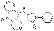 N-[2-(Morpholinocarbonyl)phenyl]-2-oxo-1-phenyl-4-pyrrolidinecarboxamide CAS#: 39630-05-2