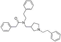 N-(2-Phenylethyl)-N-[[1-(2-phenylethyl)pyrrolidin-3-yl]methyl]-2-phenylacetamide CAS#: 30380-61-1