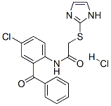 N-(2-benzoyl-4-chloro-phenyl)-2-(1H-imidazol-2-ylsulfanyl)acetamide hy drochloride CAS#: 128433-25-0
