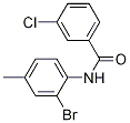 N-(2-bromo-4-methylphenyl)-3-chlorobenzamide CAS#: 324059-12-3