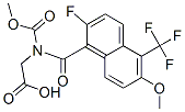 N-((2-fluoro-6-methoxy-5-(trifluoromethyl)-1-naphthalenyl)carbonyl)-N-(methoxycarbonyl)glycine CAS#: 122670-49-9