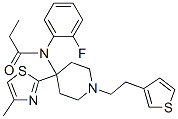 N-(2-fluorophenyl)-N-[4-(4-methyl-1,3-thiazol-2-yl)-1-(2-thiophen-3-yl ethyl)-4-piperidyl]propanamide CAS#: 120072-08-4