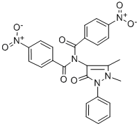 N-(2,3-Dihydro-1,5-dimethyl-3-oxo-2-phenyl-1H-pyrazol-4-yl)bis(p-nitrobenzoyl)amine CAS#: 30957-65-4