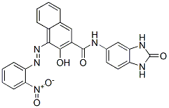 N-(2,3-dihydro-2-oxo-1H-benzimidazol-5-yl)-3-hydroxy-4-[(2-nitrophenyl)azo]naphthalene-2-carboxamide CAS#: 38133-90-3