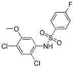 N-(2,4-DICHLORO-5-METHOXYPHENYL)-4-FLUOROBENZENESULFONAMIDE CAS#: 338961-54-9