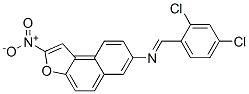 N-((2,4-Dichlorophenyl)methylene)-2-nitronaphtho(2,1-b)furan-7-amine CAS#: 125372-41-0