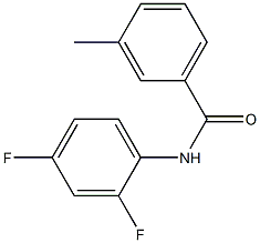 N-(2,4-difluorophenyl)-3-methylbenzamide CAS#: 346720-21-6