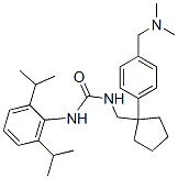 N-(2,6-bis(isopropyl)phenyl)-N'-((1-(4-(dimethylaminomethyl)phenyl)cyclopentyl)methyl)urea CAS#: 133825-80-6