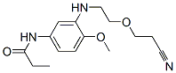 N-(3-(2-(2-cyanoethoxy)ethylamino)-4-methoxyphenyl)propionamide CAS#: 126224-16-6