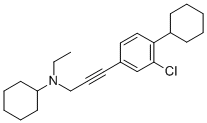 N-[3-(3-CHLORO-4-CYCLOHEXYLPHENYL)-2-PROPYNYL]-N-ETHYL-CYCLOHEXANE AMINE CAS#: 132173-04-7
