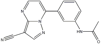 N-[3-(3-Cyanopyrazolo[1,5-a]pyrimidin-7-yl)phenyl]acetamide CAS#: 115931-01-6