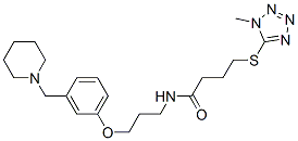 N-(3-(3-(piperidinomethyl)phenoxy)propyl)-4-(1-methyl-1H-tetrazol-5-ylthio)butanamide CAS#: 136622-03-2