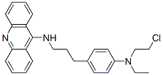 N-[3-[4-(2-chloroethyl-ethyl-amino)phenyl]propyl]acridin-9-amine CAS#: 125486-24-0