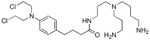 N-(3-((4-Aminobutyl)(3-aminopropyl)amino)propyl)-4-(bis(2-chloroethyl) amino)benzenebutanamide CAS#: 143984-22-9