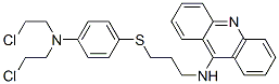 N-(3-((4-(Bis(2-chloroethyl)amino)phenyl)thio)propyl)-9-acridinamine CAS#: 130031-49-1