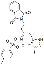 N-[3-(4-Chloro-3-methyl-1H-pyrazol-5-ylamino)-2-methyl-3-[(4-methylphenylsulfonyl)oxyimino]propyl]phthalimide CAS#: 121629-10-5