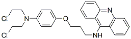 N-[3-[4-[bis(2-chloroethyl)amino]phenoxy]propyl]acridin-9-amine CAS#: 130031-46-8