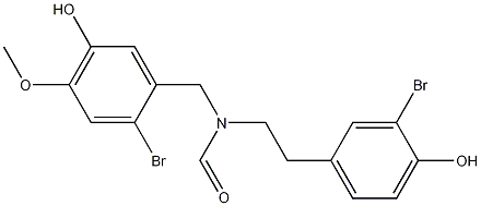 N-(3-Bromo-4-hydroxyphenethyl)-N-(2-bromo-5-hydroxy-4-methoxybenzyl)formamide CAS#: 162334-97-6