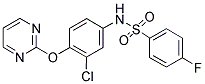 N-[3-CHLORO-4-(2-PYRIMIDINYLOXY)PHENYL]-4-FLUOROBENZENESULFONAMIDE CAS#: 338413-29-9