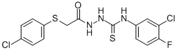 N-(3-CHLORO-4-FLUOROPHENYL)-2-(2-[(4-CHLOROPHENYL)SULFANYL]ACETYL)-1-HYDRAZINECARBOTHIOAMIDE CAS#: 329699-91-4