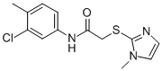 N-(3-CHLORO-4-METHYLPHENYL)-2-[(1-METHYL-1H-IMIDAZOL-2-YL)SULFANYL]ACETAMIDE CAS#: 306732-11-6