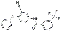 N-[3-CYANO-4-(PHENYLSULFANYL)PHENYL]-3-(TRIFLUOROMETHYL)BENZENECARBOXAMIDE CAS#: 303147-77-5