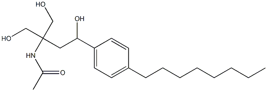 N-[3-Hydroxy-1,1-bis(hydroxymethyl)-3-(4-octylphenyl)propyl]acetamide CAS#: 162361-41-3
