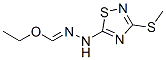 N-[3-(Methylthio)-1,2,4-thiadiazol-5-yl]formhydrazonic acid ethyl ester CAS#: 38379-77-0