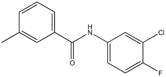 N-(3-chloro-4-fluorophenyl)-3-methylbenzamide CAS#: 346720-16-9