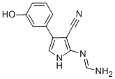 N'-(3-cyano-4-(3-hydroxyphenyl)-1H-pyrrol-2-yl)formamidine CAS#: 344427-72-1