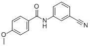N-(3-cyanophenyl)-4-methoxybenzamide CAS#: 316150-86-4