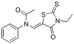 N-[(3-ethyl-4-oxo-2-thioxo-5-thiazolidinylidene)methyl]-N-phenylacetamide CAS#: 3747-06-6