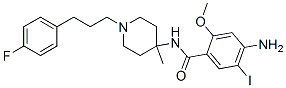 N-((3-p-fluorophenyl-1-propyl)-4-methyl-4-piperidinyl)-4-amino-5-iodo-2-methoxybenzamide CAS#: 155928-24-8