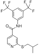 N-[3,5-Bis(trifluoromethyl)phenyl]-2-[(2-methylpropyl)thio]-4-pyridinecarboxamide CAS#: 339181-24-7