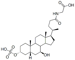 N-[(3a,5b,7b)-7-hydroxy-24-oxo-3-(sulfooxy)cholan-24-yl]-glycine CAS#: 133429-88-6