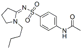 N-[4-[(1-butylpyrrolidin-2-ylidene)amino]sulfonylphenyl]acetamide CAS#: 126826-59-3