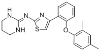 N-[4-[2-(2,4-dimethylphenoxy)phenyl]-1,3-thiazol-2-yl]-1,4,5,6-tetrahydropyrimidin-2-amine CAS#: 129639-79-8
