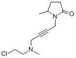 N-(4-((2-Chloroethyl)methylamino)-2-butynyl)-5-methyl-2-pyrrolidone CAS#: 118630-59-4
