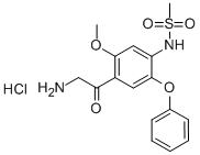 N-(4-(2-aminoacetyl)-5-methoxy-2-phenoxyphenyl)methanesulfonamide hydrochloride CAS#: 149436-41-9