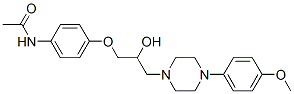 N-[4-[2-hydroxy-3-[4-(4-methoxyphenyl)piperazin-1-yl]propoxy]phenyl]ac etamide CAS#: 32151-76-1