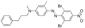 N-[4-[(2,6-Dibromo-4-nitrophenyl)azo]-3-methylphenyl]-N-methylbenzenepropanamine CAS#: 119388-74-8