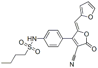 N-[4-(4-cyano-2-furfurylidene-2,5-dihydro-5-oxo-3-furyl)phenyl]butane-1-sulfonamide CAS#: 130016-98-7