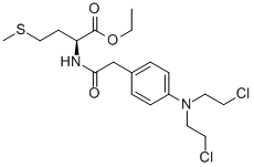 N-[[4-[Bis(2-chloroethyl)amino]phenyl]acetyl]-L-methionine ethyl ester CAS#: 3819-34-9