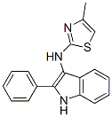 N-(4-Methyl-2-thiazolyl)-2-phenyl-1H-indol-3-amine CAS#: 126193-54-2