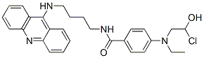 N-[4-(acridin-9-ylamino)butyl]-4-(2-chloroethyl-(2-hydroxyethyl)amino) benzamide CAS#: 125500-20-1