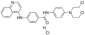 N-[4-[bis(2-chloroethyl)amino]phenyl]-4-(quinolin-4-ylamino)benzamide hydrochloride CAS#: 133041-56-2