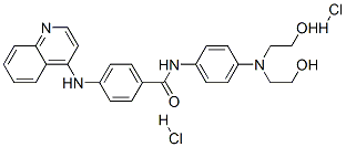 N-[4-(bis(2-hydroxyethyl)amino)phenyl]-4-(quinolin-4-ylamino)benzamide dihydrochloride CAS#: 133041-51-7